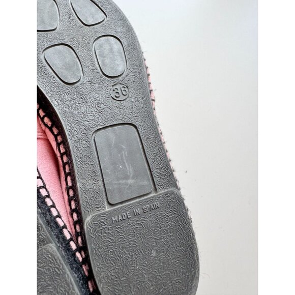 KENZO Paris Rose Clair Pink Suede Silver Logo Espadrille Flats, Size 36 - Picture 15 of 16